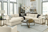 Elyza Linen 5-Piece LAF Chaise Sectional from Ashley - Luna Furniture
