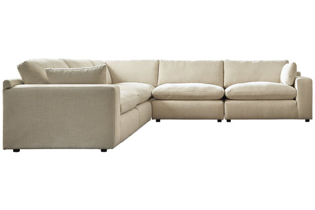 Elyza Linen 5-Piece Symmetrical Sectional from Ashley - Luna Furniture