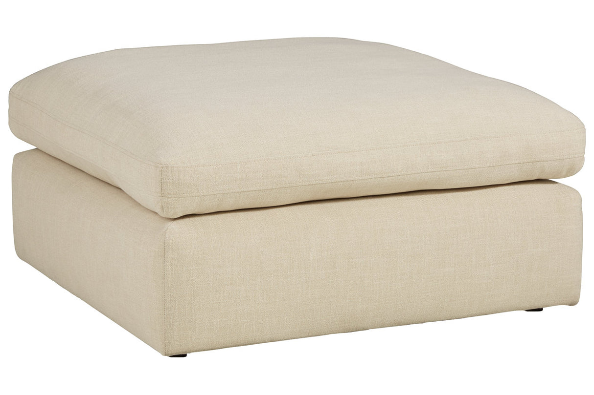 Elyza Linen Oversized Accent Ottoman from Ashley - Luna Furniture