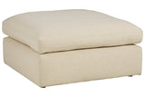 Elyza Linen Oversized Accent Ottoman from Ashley - Luna Furniture