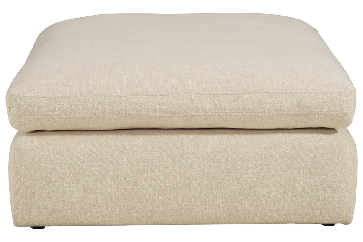 Elyza Linen Oversized Accent Ottoman from Ashley - Luna Furniture