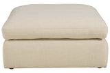 Elyza Linen Oversized Accent Ottoman from Ashley - Luna Furniture