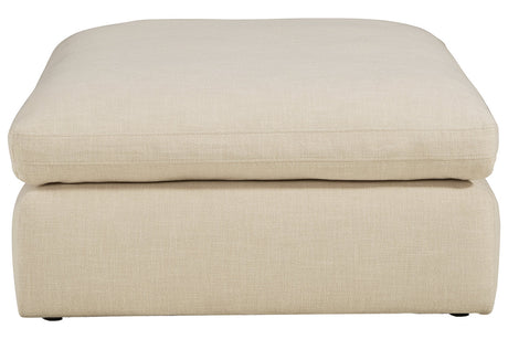 Elyza Linen Oversized Accent Ottoman from Ashley - Luna Furniture