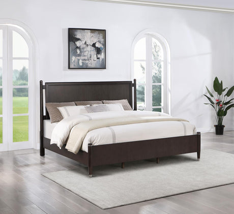 Emberlyn Brown Queen Poster Bed from Coaster - Luna Furniture