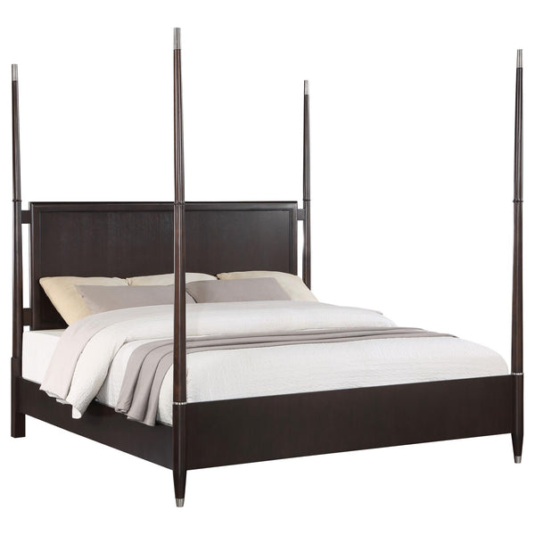 Emberlyn Brown Queen Poster Bed