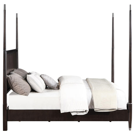 Emberlyn Brown Queen Poster Bed from Coaster - Luna Furniture
