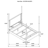 Emberlyn Brown Queen Poster Bed from Coaster - Luna Furniture