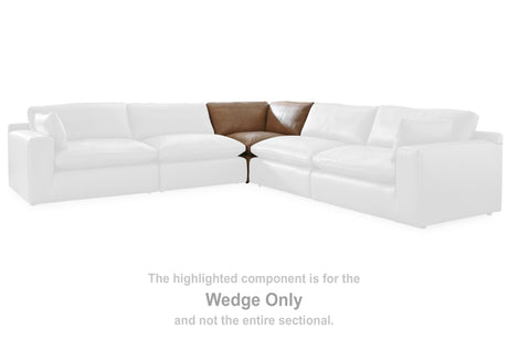 Emilia Caramel Wedge from Ashley - Luna Furniture