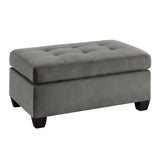 Emilio Taupe Ottoman from Homelegance - Luna Furniture