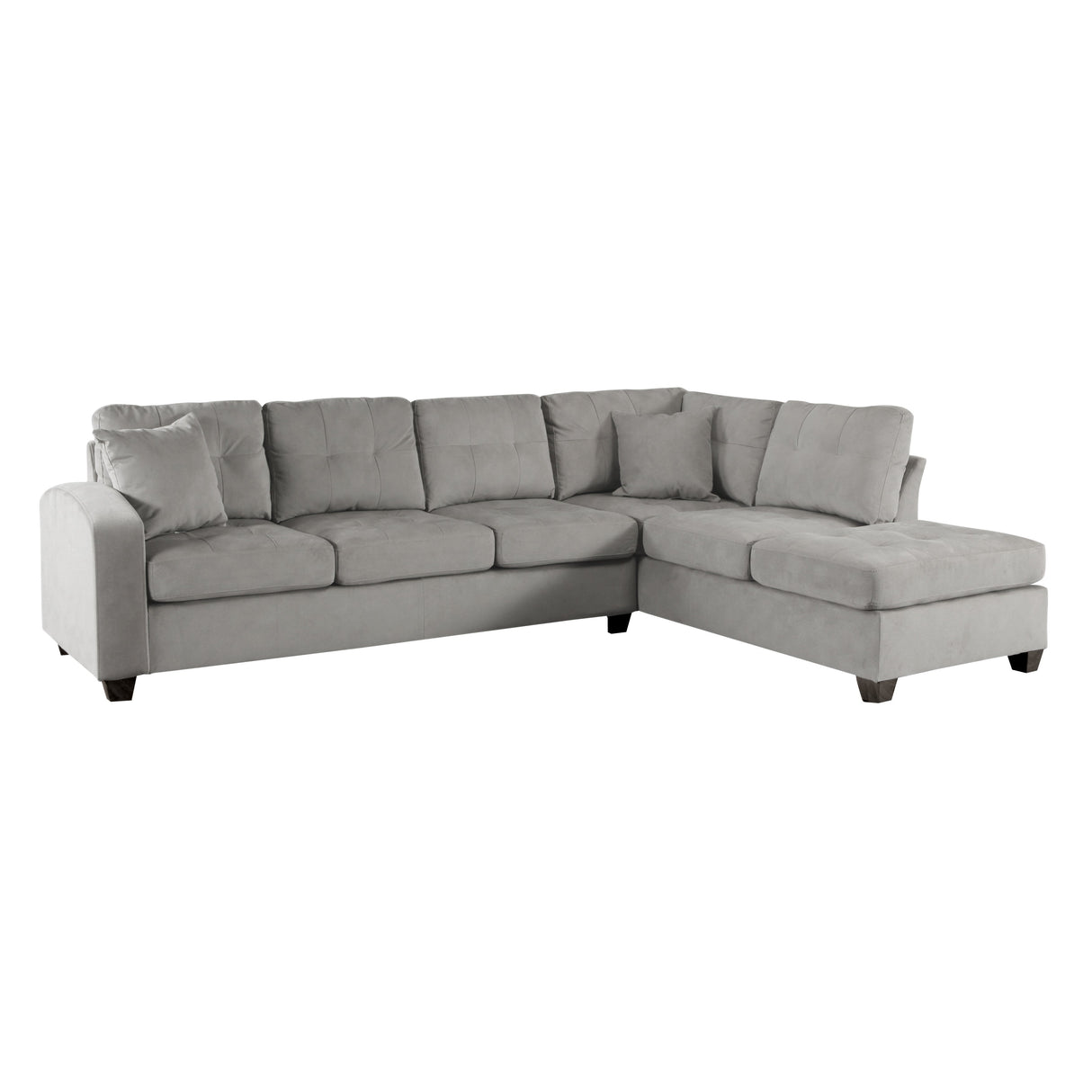 Emilio Taupe Reversible Sectional from Homelegance - Luna Furniture