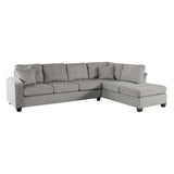 Emilio Taupe Reversible Sectional from Homelegance - Luna Furniture