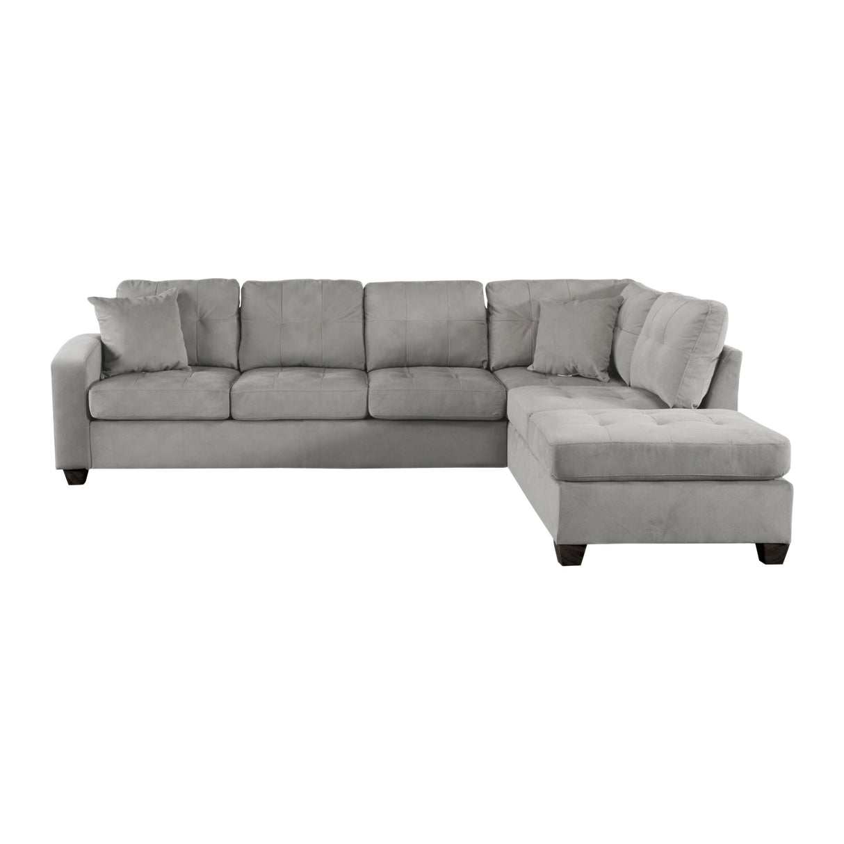 Emilio Taupe Reversible Sectional from Homelegance - Luna Furniture