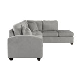 Emilio Taupe Reversible Sectional from Homelegance - Luna Furniture