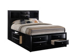 Emily Black Queen Storage Platform Bed from Crown Mark - Luna Furniture