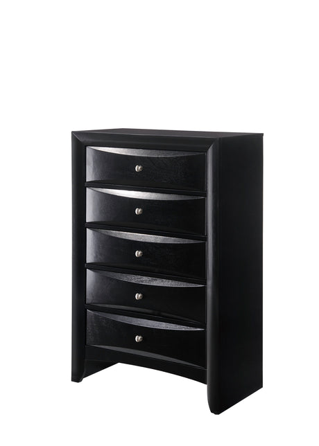 Emily Black Storage Platform Bedroom Set from Crown Mark - Luna Furniture