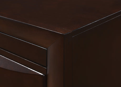 Emily Dark Cherry Nightstand from Crown Mark - Luna Furniture