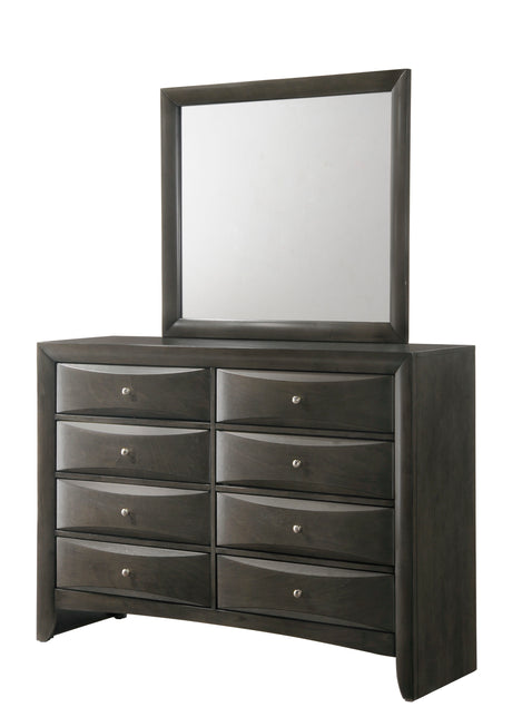 Emily Gray Bedroom Mirror (Mirror Only) from Crown Mark - Luna Furniture