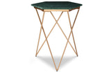 Engelton Green/Gold Accent Table from Ashley - Luna Furniture