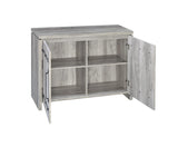 Enoch Gray Driftwood 2-Door Accent Cabinet from Coaster - Luna Furniture