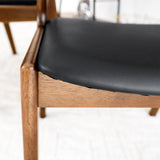 Enzo Black Leather Dining Chair (Set of 2) from Midinmod - Luna Furniture