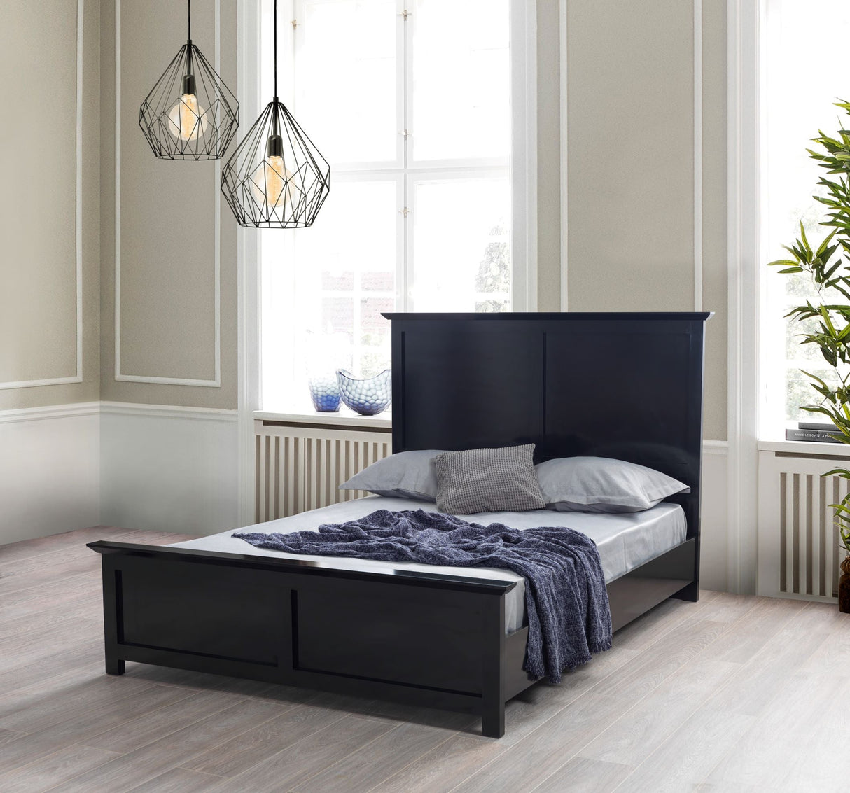 Erika Black 4-Piece Queen Bedroom Set from Nova Furniture - Luna Furniture