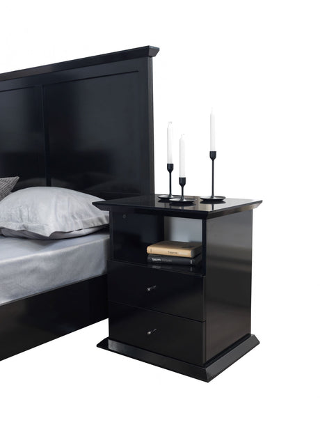 Erika Black 4-Piece Queen Bedroom Set from Nova Furniture - Luna Furniture