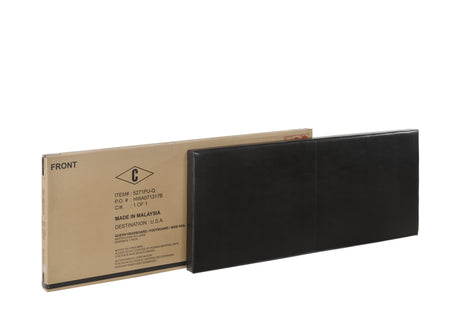 Erin Black PU Leather Queen Upholstered Bed from Crown Mark - Luna Furniture