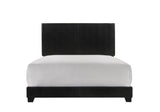 Erin Black PU Leather Queen Upholstered Bed from Crown Mark - Luna Furniture