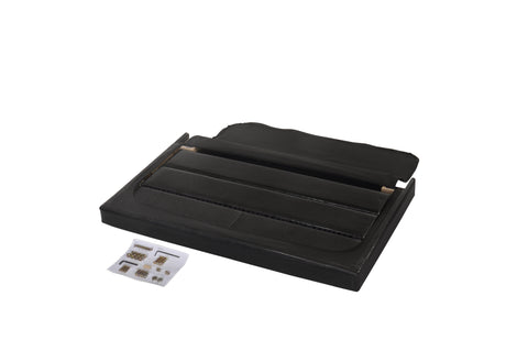 Erin Black PU Leather Twin Upholstered Bed from Crown Mark - Luna Furniture