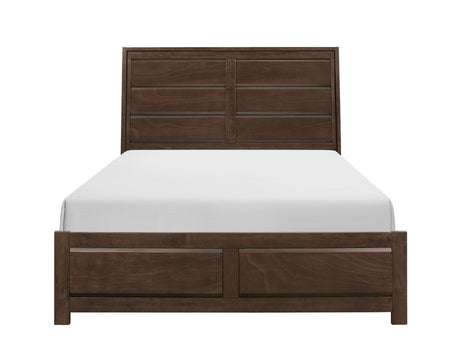 Erwan Espresso Queen Panel Bed from Homelegance - Luna Furniture