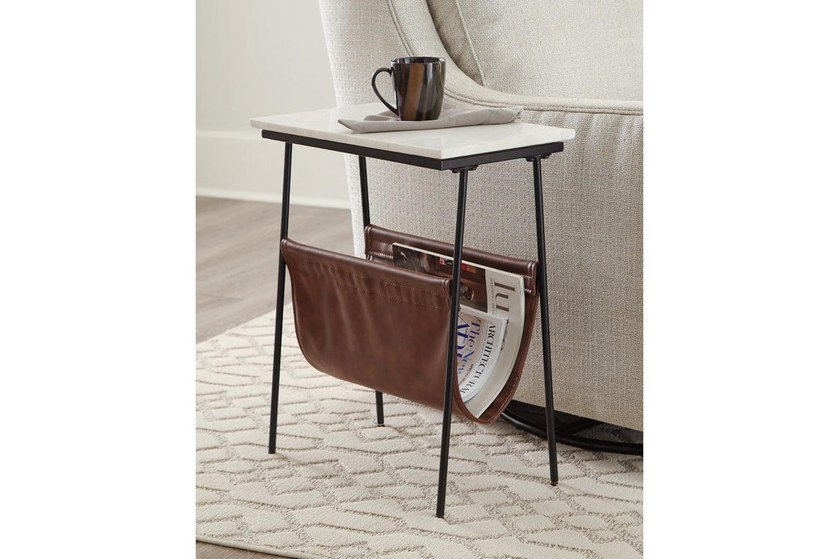 Etanbury Brown/Black/White Accent Table from Ashley - Luna Furniture