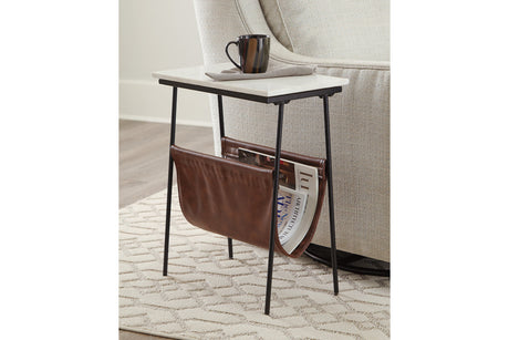 Etanbury Brown/Black/White Accent Table from Ashley - Luna Furniture