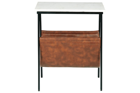 Etanbury Brown/Black/White Accent Table from Ashley - Luna Furniture