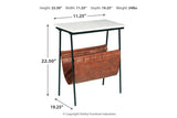 Etanbury Brown/Black/White Accent Table from Ashley - Luna Furniture