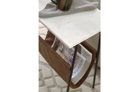 Etanbury Brown/Black/White Accent Table from Ashley - Luna Furniture