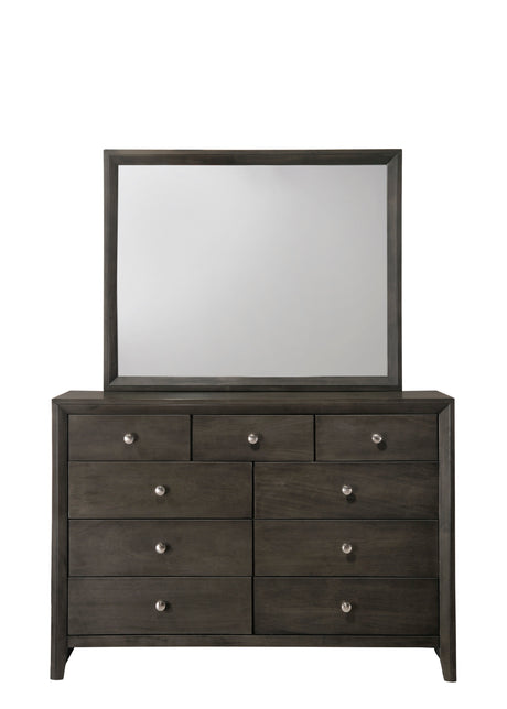 Evan Gray Bedroom Mirror (Mirror Only) from Crown Mark - Luna Furniture