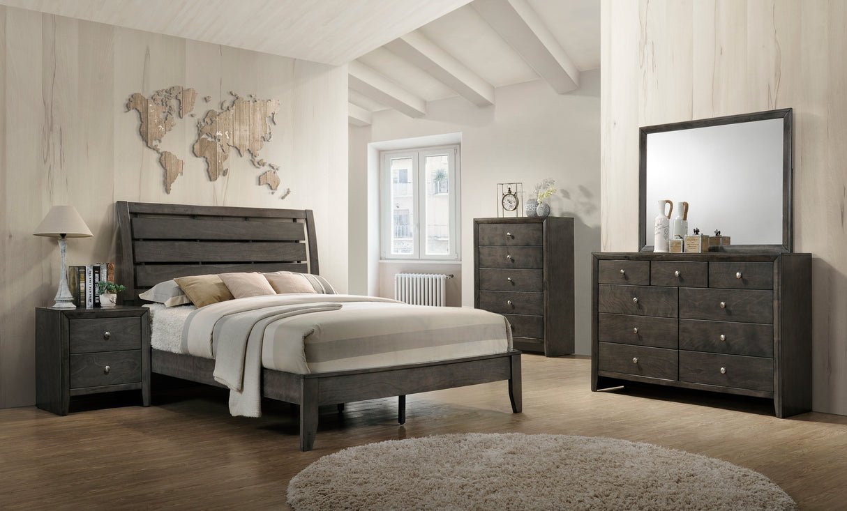 Evan Gray Bedroom Mirror (Mirror Only) from Crown Mark - Luna Furniture