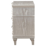 Evangeline Silver Oak 3-Drawer Nightstand from Coaster - Luna Furniture