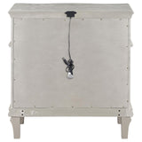 Evangeline Silver Oak 3-Drawer Nightstand from Coaster - Luna Furniture
