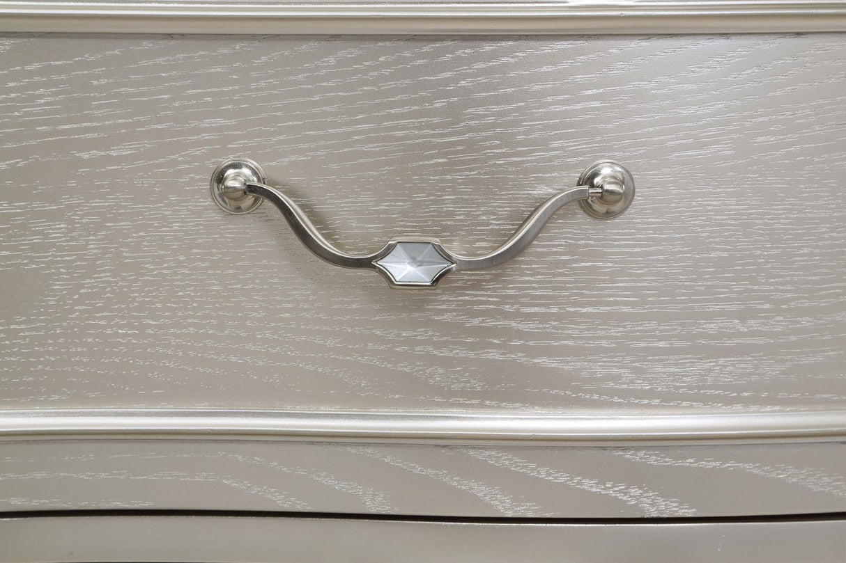 Evangeline Silver Oak 3-Drawer Nightstand from Coaster - Luna Furniture