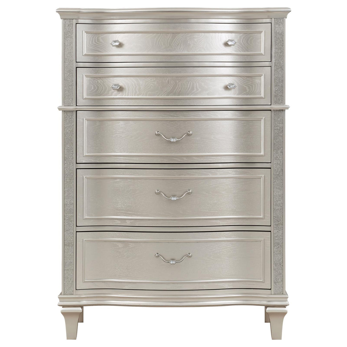 Evangeline Silver Oak 6-Drawer Chest from Coaster - Luna Furniture