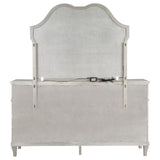 Evangeline Silver Oak 9-Drawer Dresser with Mirror from Coaster - Luna Furniture