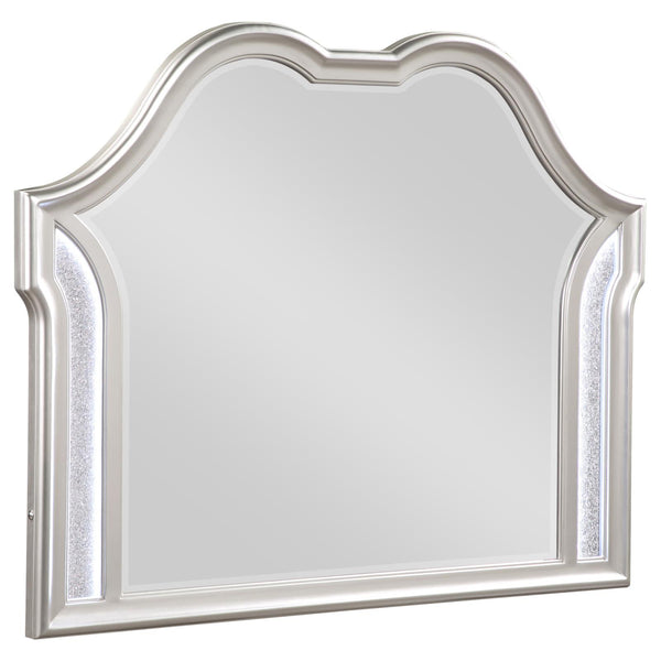 Evangeline Silver Oak Camel Top Dresser Mirror (Mirror Only)