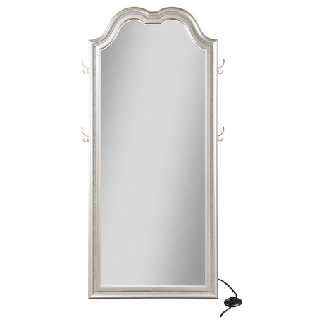 Evangeline Silver Oak Full Length LED Floor Mirror from Coaster - Luna Furniture