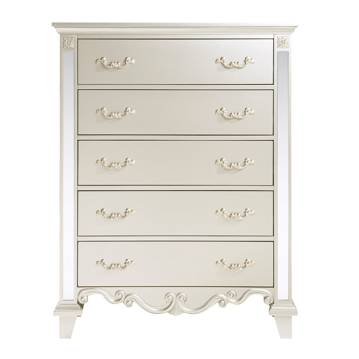 Ever Champagne Mirrored Chest from Homelegance - Luna Furniture