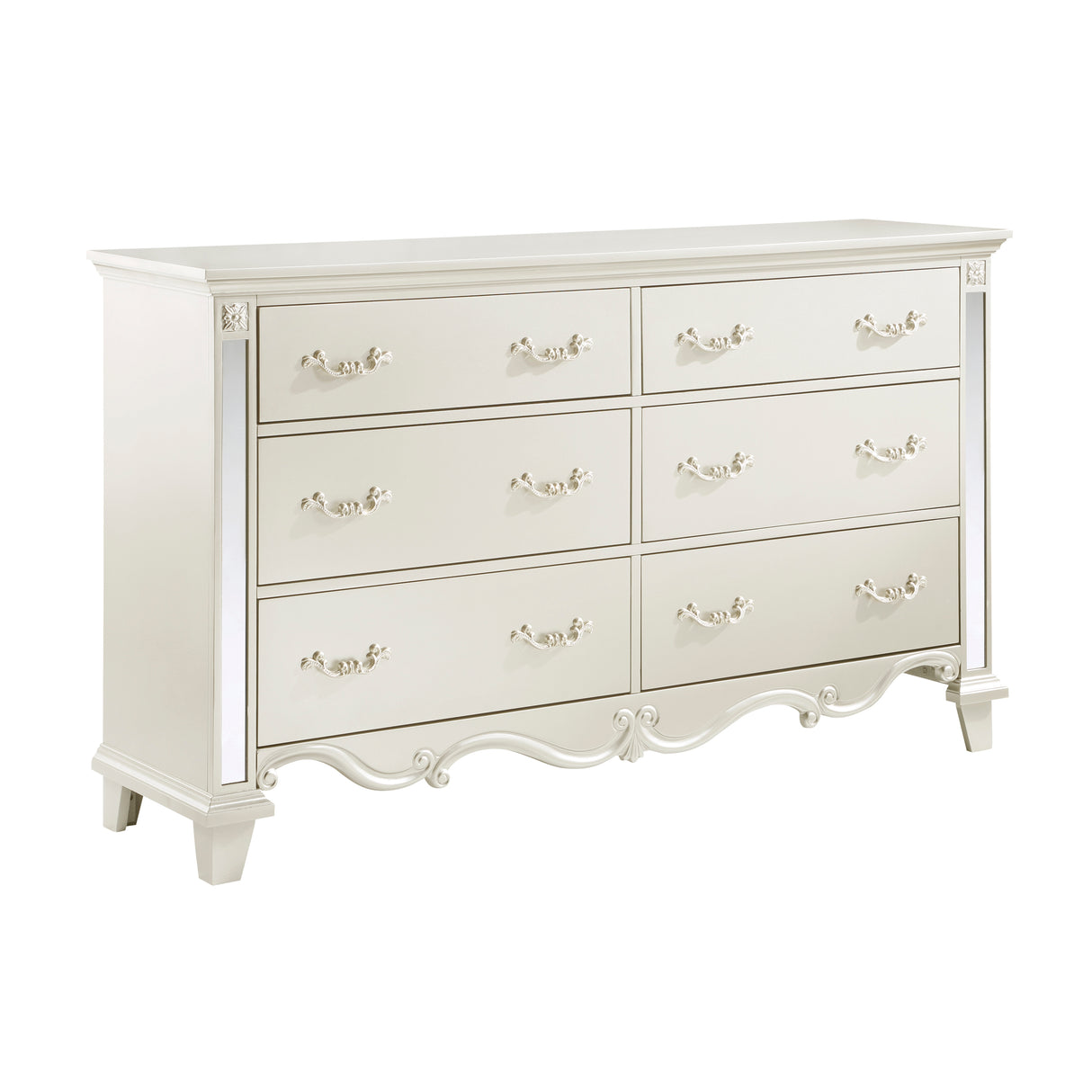 Ever Champagne Mirrored Dresser from Homelegance - Luna Furniture