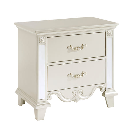 Ever Champagne Mirrored Nightstand from Homelegance - Luna Furniture