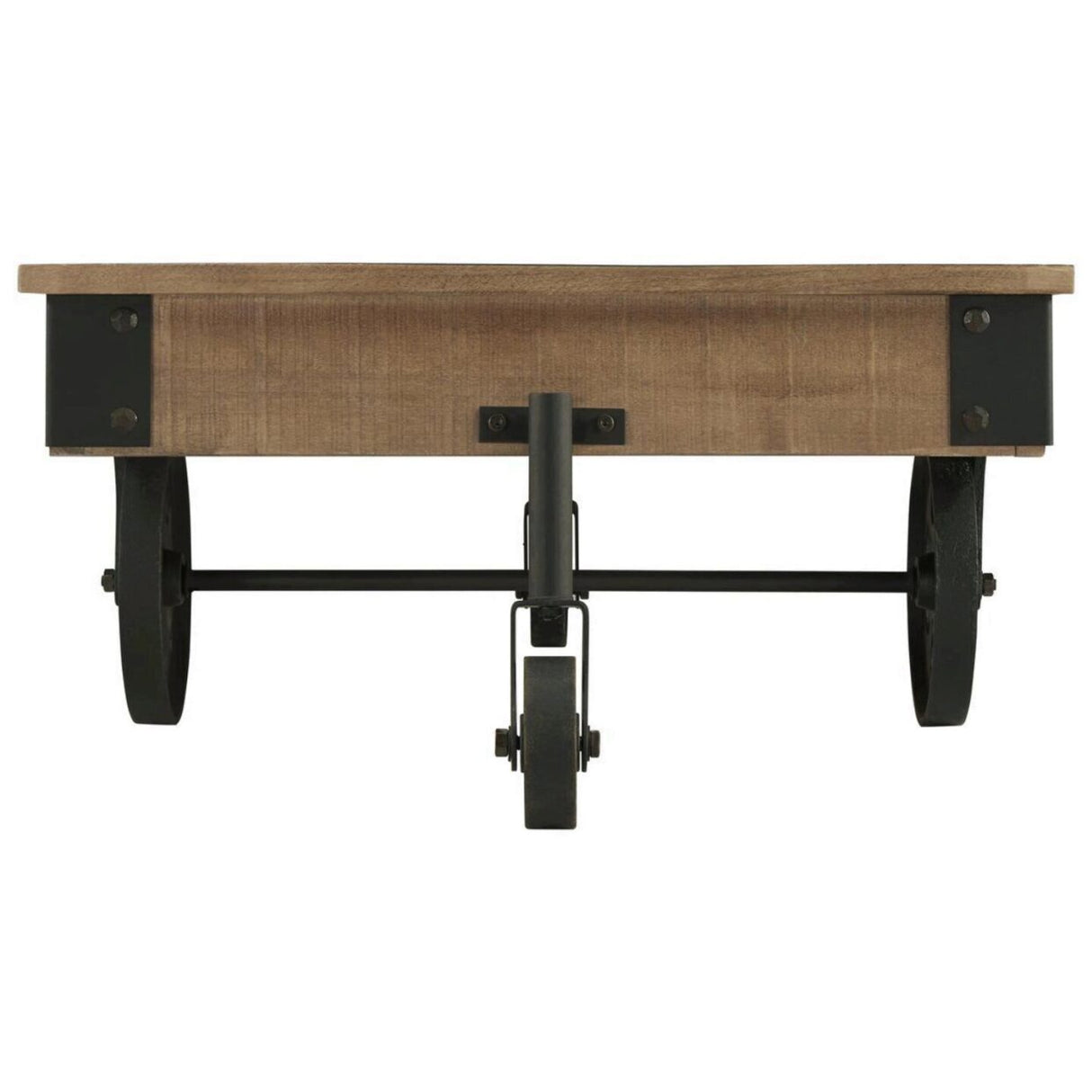 Factory Rustic Brown Cocktail Table from Homelegance - Luna Furniture