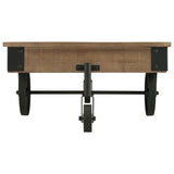 Factory Rustic Brown Cocktail Table from Homelegance - Luna Furniture