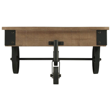 Factory Rustic Brown Cocktail Table from Homelegance - Luna Furniture